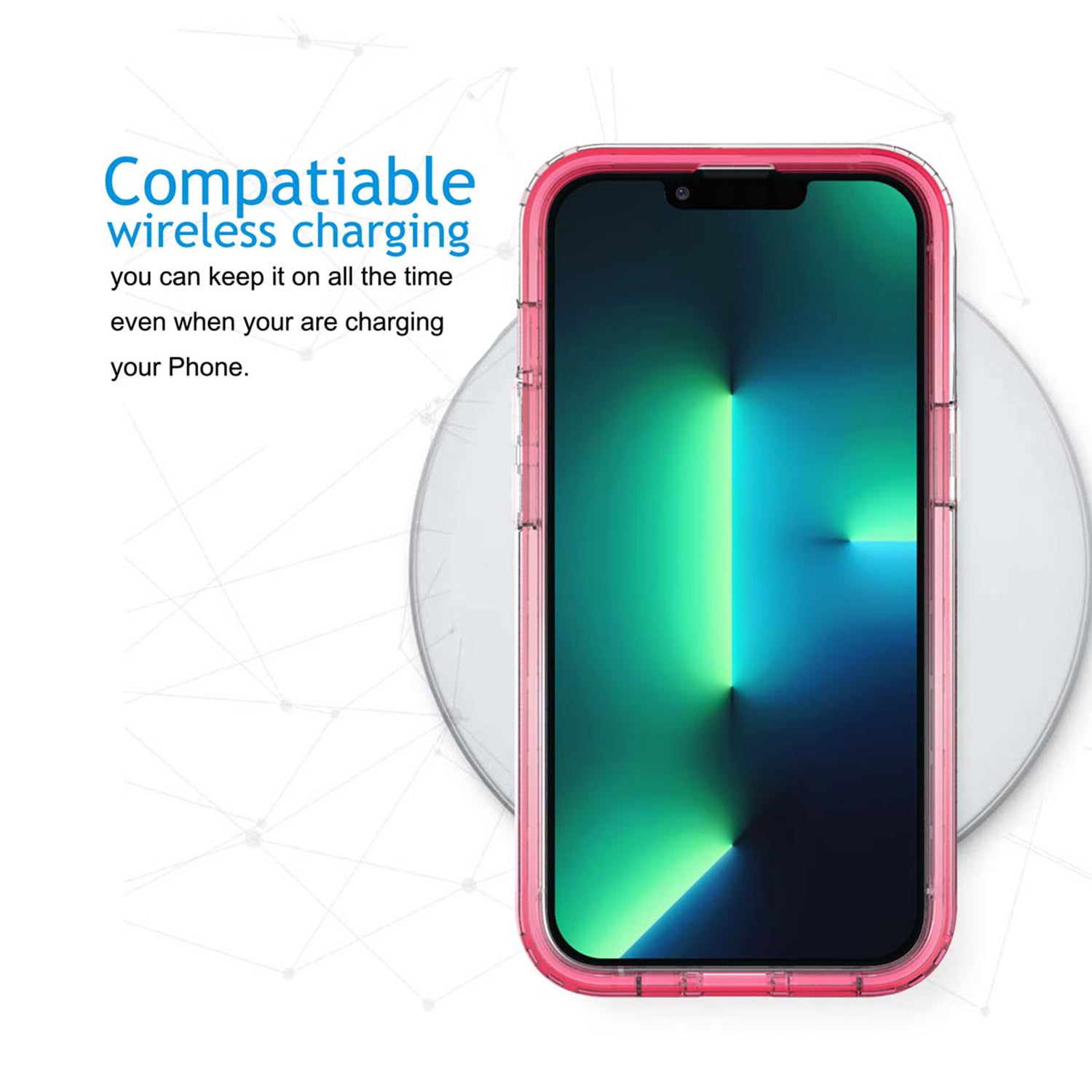 iPhone 13 Pro HD gradient transparent  case