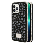 iPhone  13 Pro Max Diamond inlaid on both sides,color pearl case