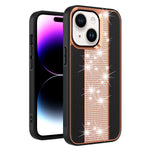 iPhone 14/13 Xiaoxiangfen Luxury Rhinestone Metal Shot Case