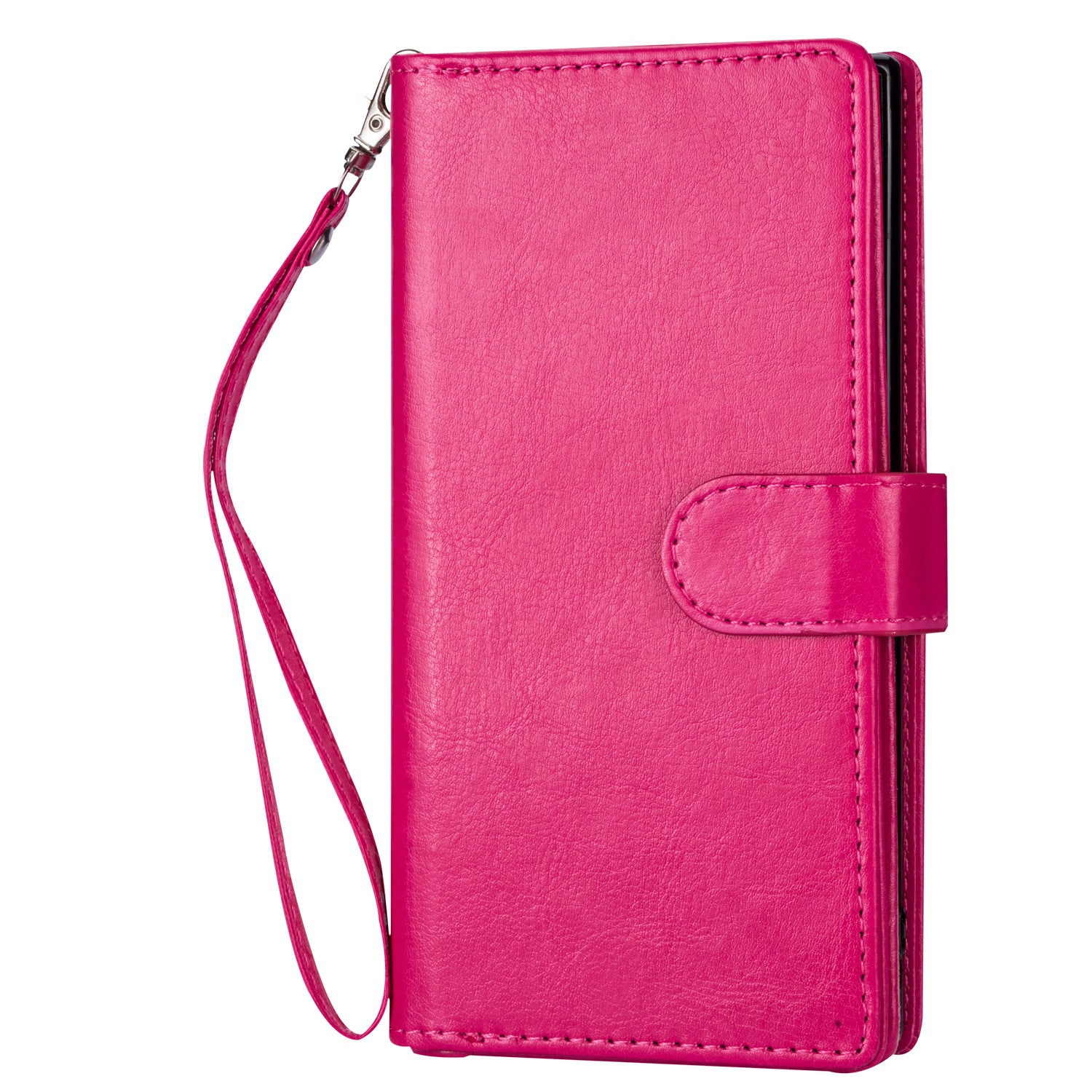 iPhone 13 Mini 2 in 1 Leather Wallet Case With 9 Credit Card Slots and Removable Back Cover 