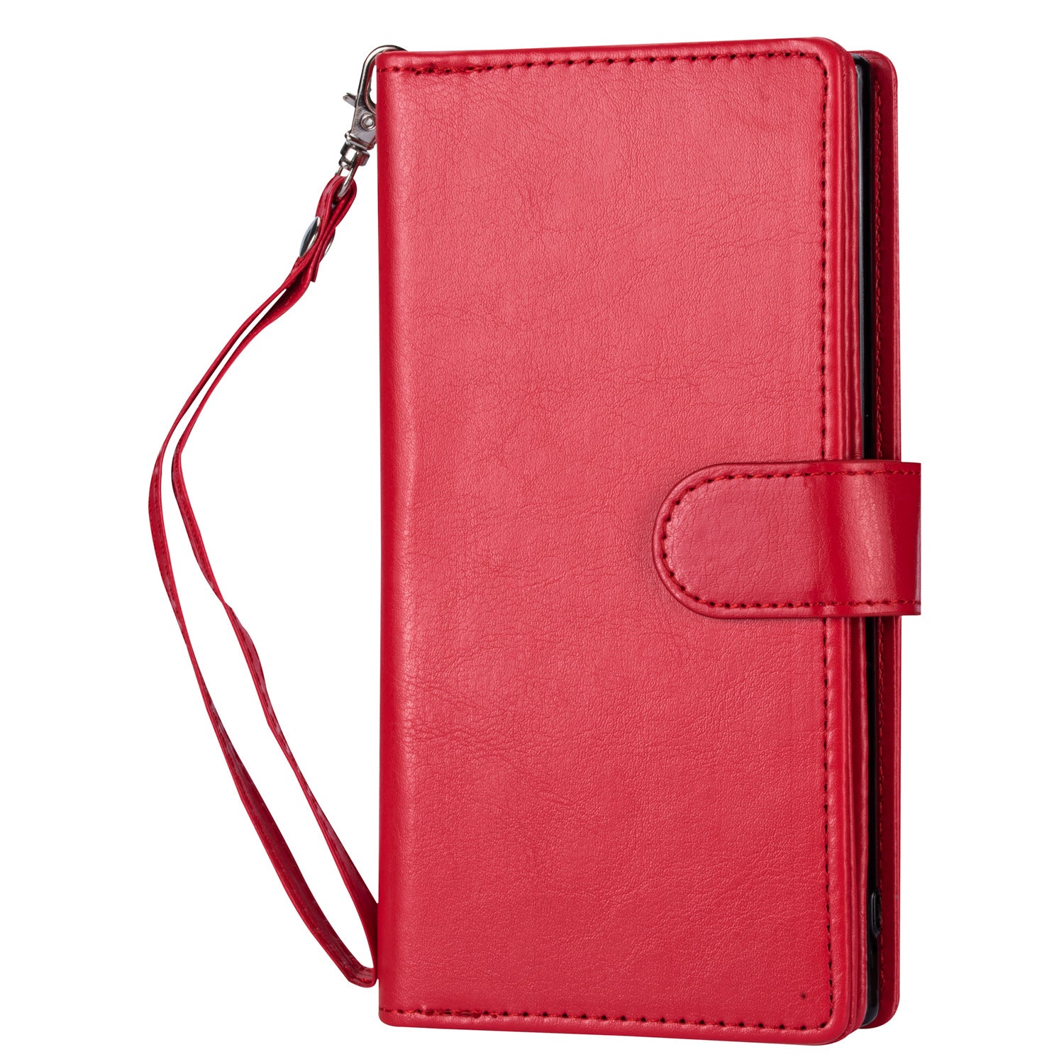 iPhone 13 Mini 2 in 1 Leather Wallet Case With 9 Credit Card Slots and Removable Back Cover 