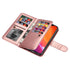 iPhone 13 Mini 2 in 1 Leather Wallet Case With 9 Credit Card Slots and Removable Back Cover 