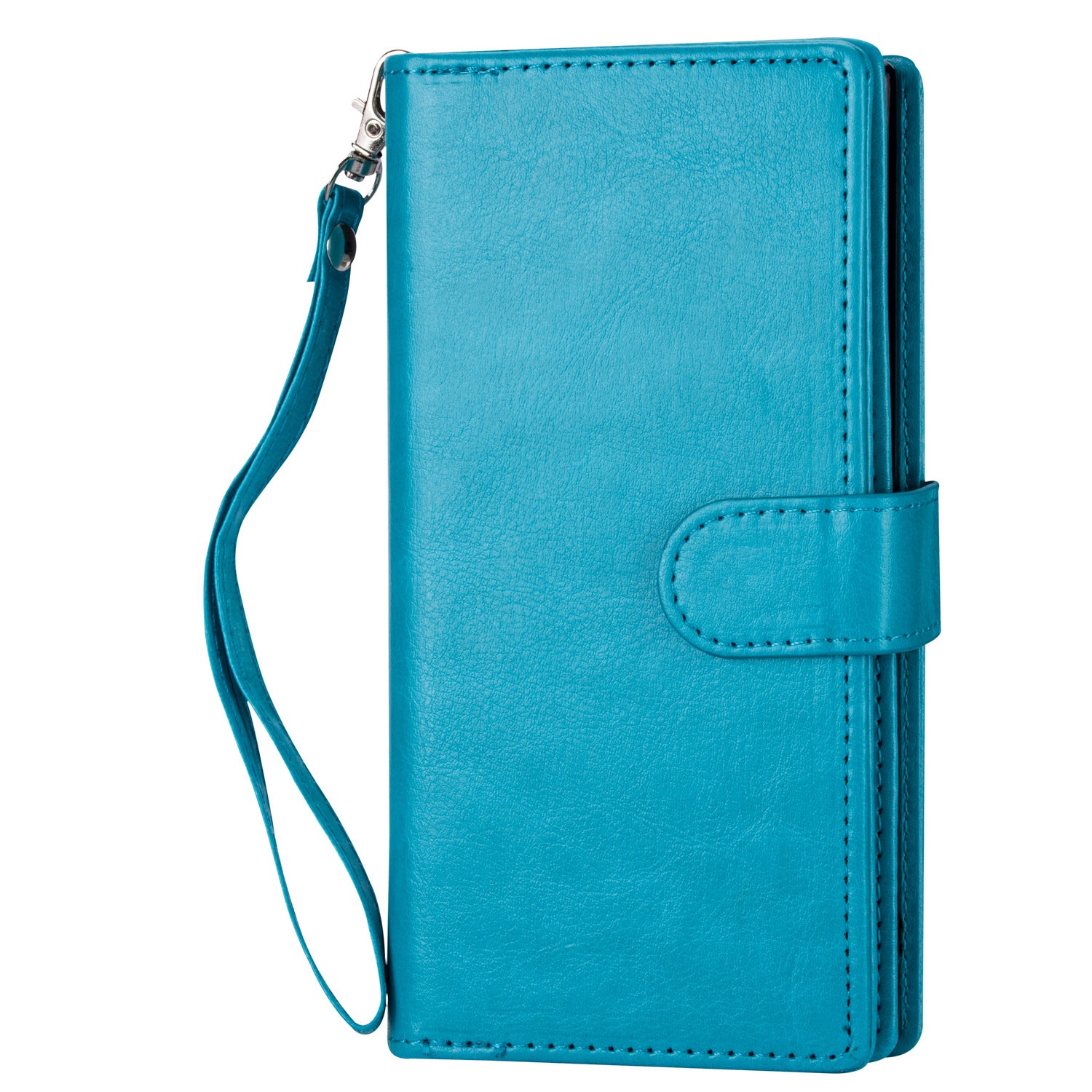 iPhone 13 Mini 2 in 1 Leather Wallet Case With 9 Credit Card Slots and Removable Back Cover 