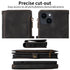 iPhone 13 Mini Retro Premium Flip Leather Cover with 9 Card Holder & Zipper Cash Pocket & Wrist Strap