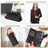 iPhone 13 Mini Retro Premium Flip Leather Cover with 9 Card Holder & Zipper Cash Pocket & Wrist Strap