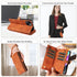 iPhone 13/14 Retro Premium Flip Leather Cover with 9 Card Holder & Zipper Cash Pocket & Wrist Strap