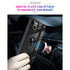 iPhone 14/13 (6.1 ")Transparent Acrylic with ring magnetic car mount Phone holder case-Black