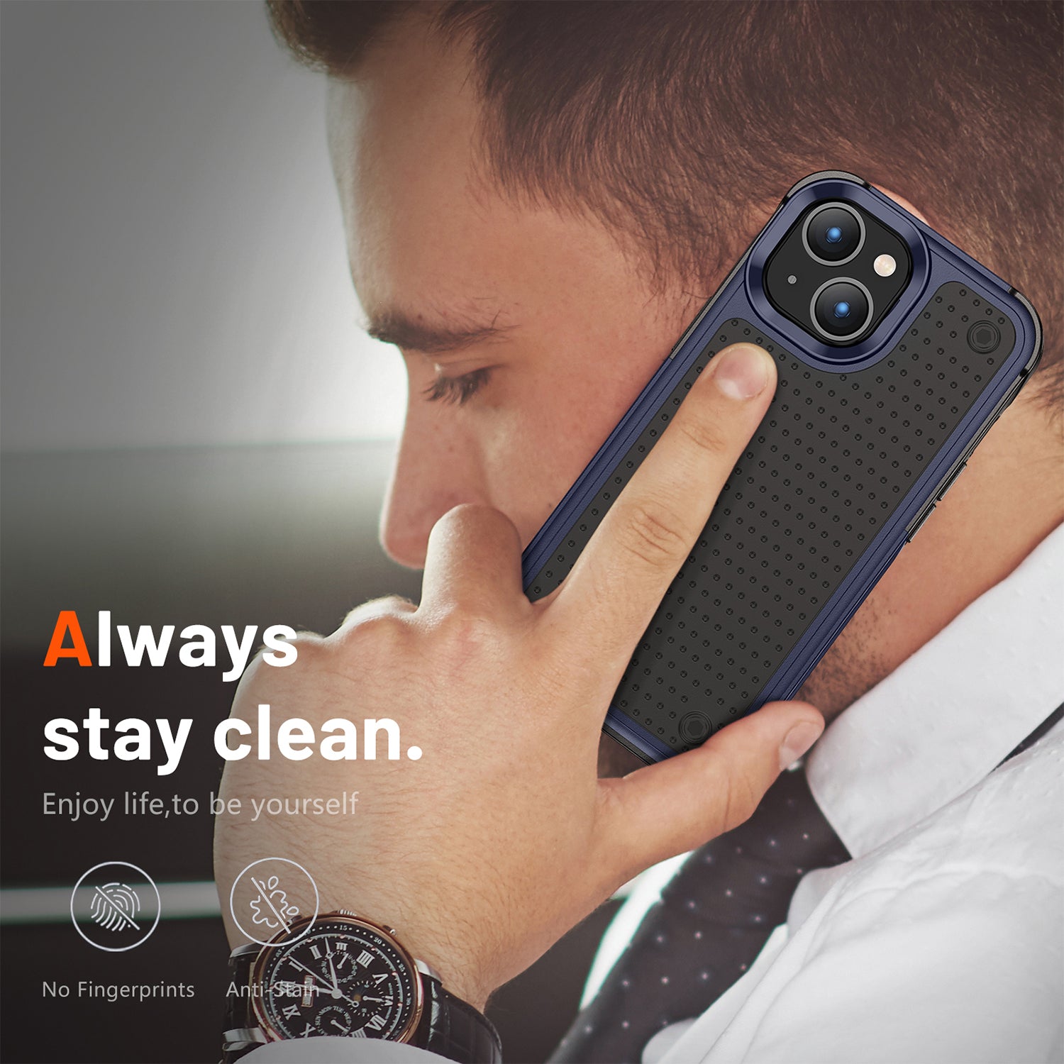iPhone 14/13 Durable Defener Shockproof Hard PC TPU Luxury Case