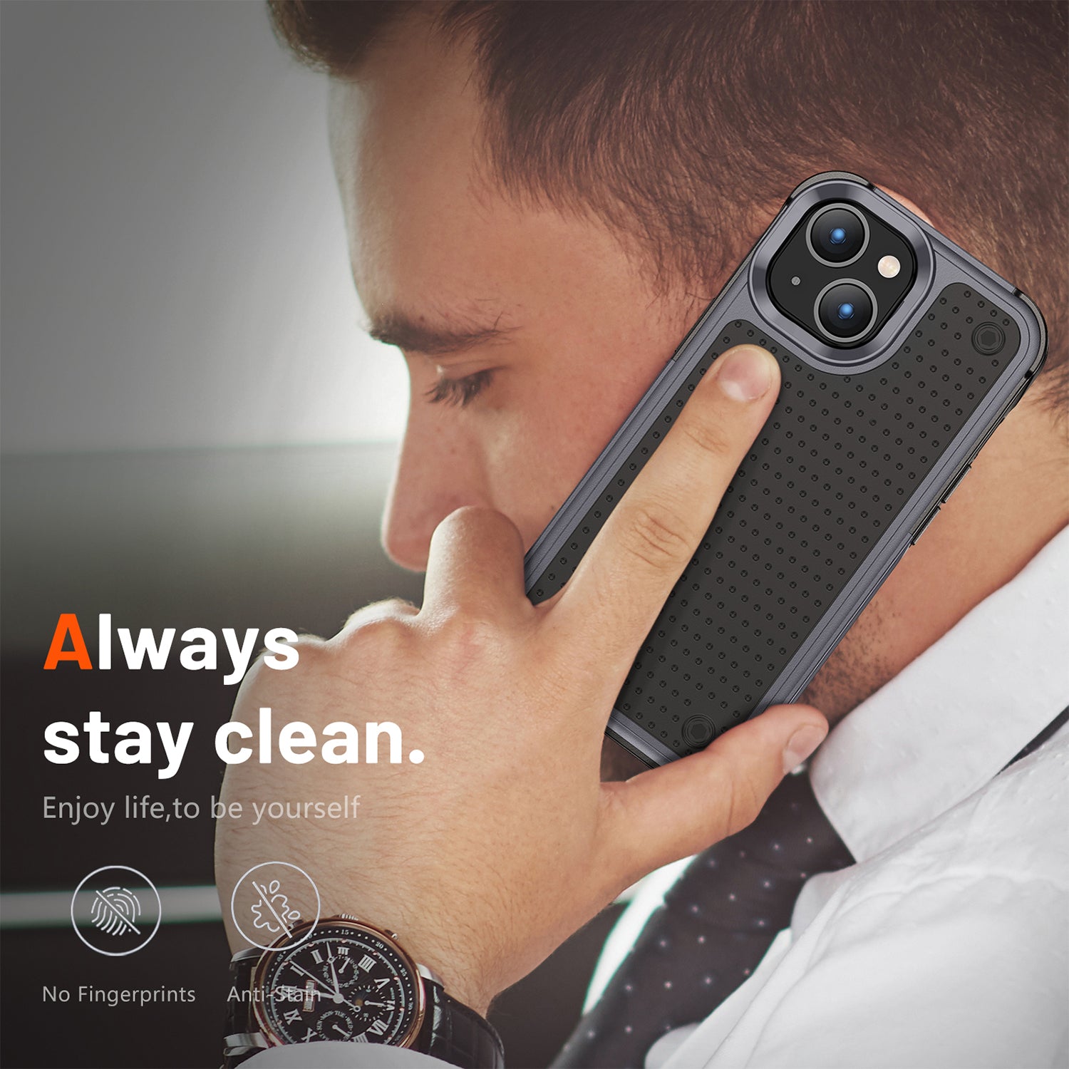 iPhone 14/13 Durable Defener Shockproof Hard PC TPU Luxury Case