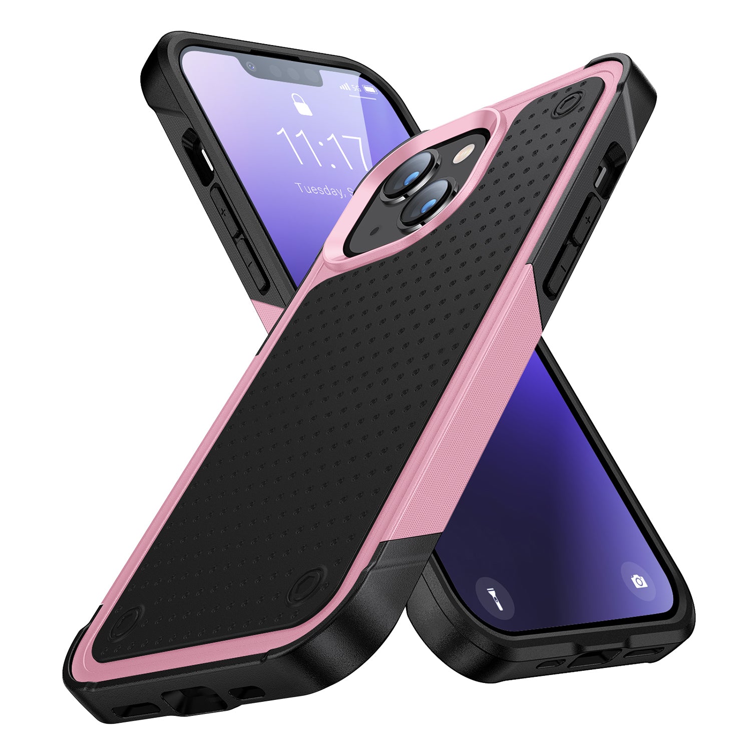 iPhone 14/13 Durable Defener Shockproof Hard PC TPU Luxury Case