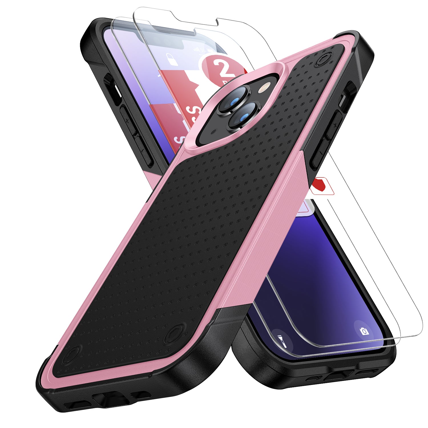iPhone 14/13 Durable Defener Shockproof Hard PC TPU Luxury Case