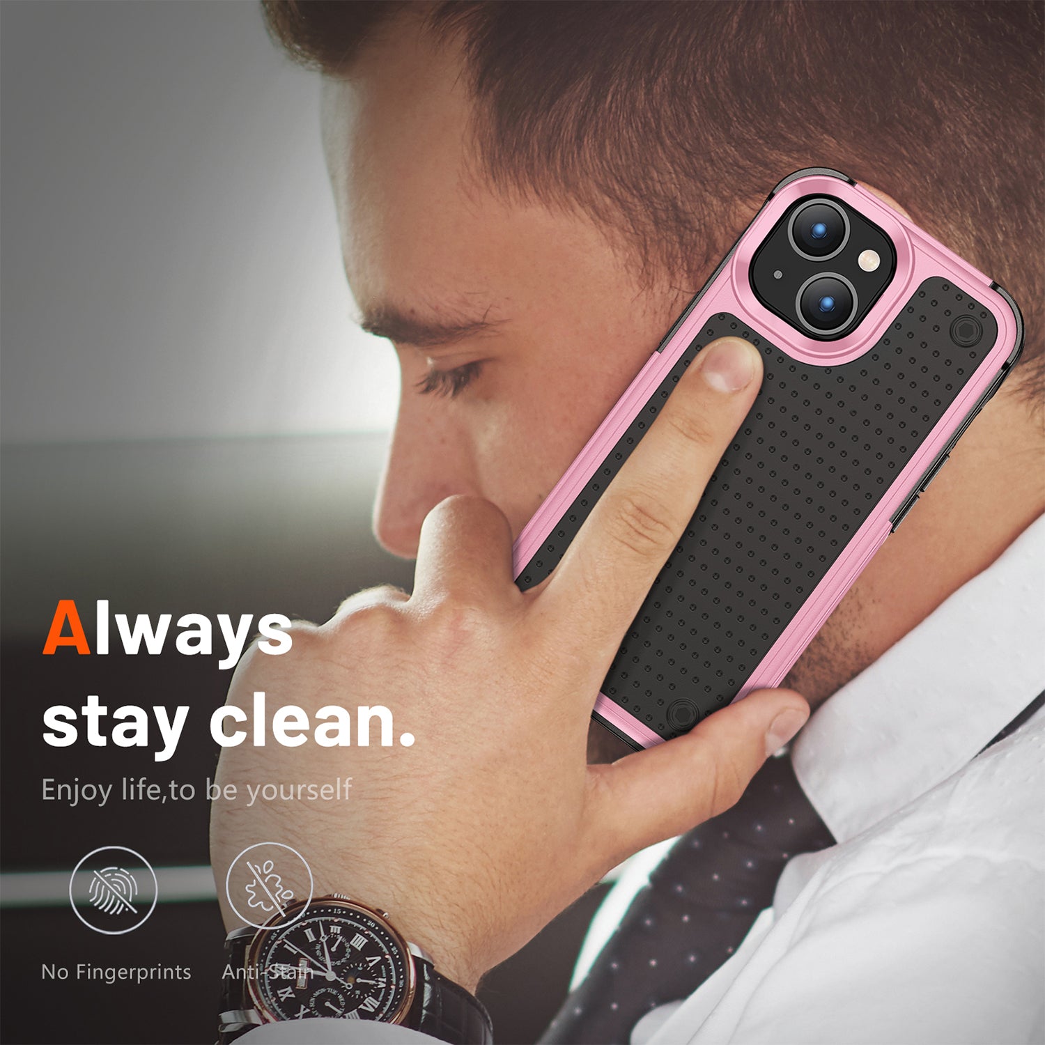 iPhone 14/13 Durable Defener Shockproof Hard PC TPU Luxury Case