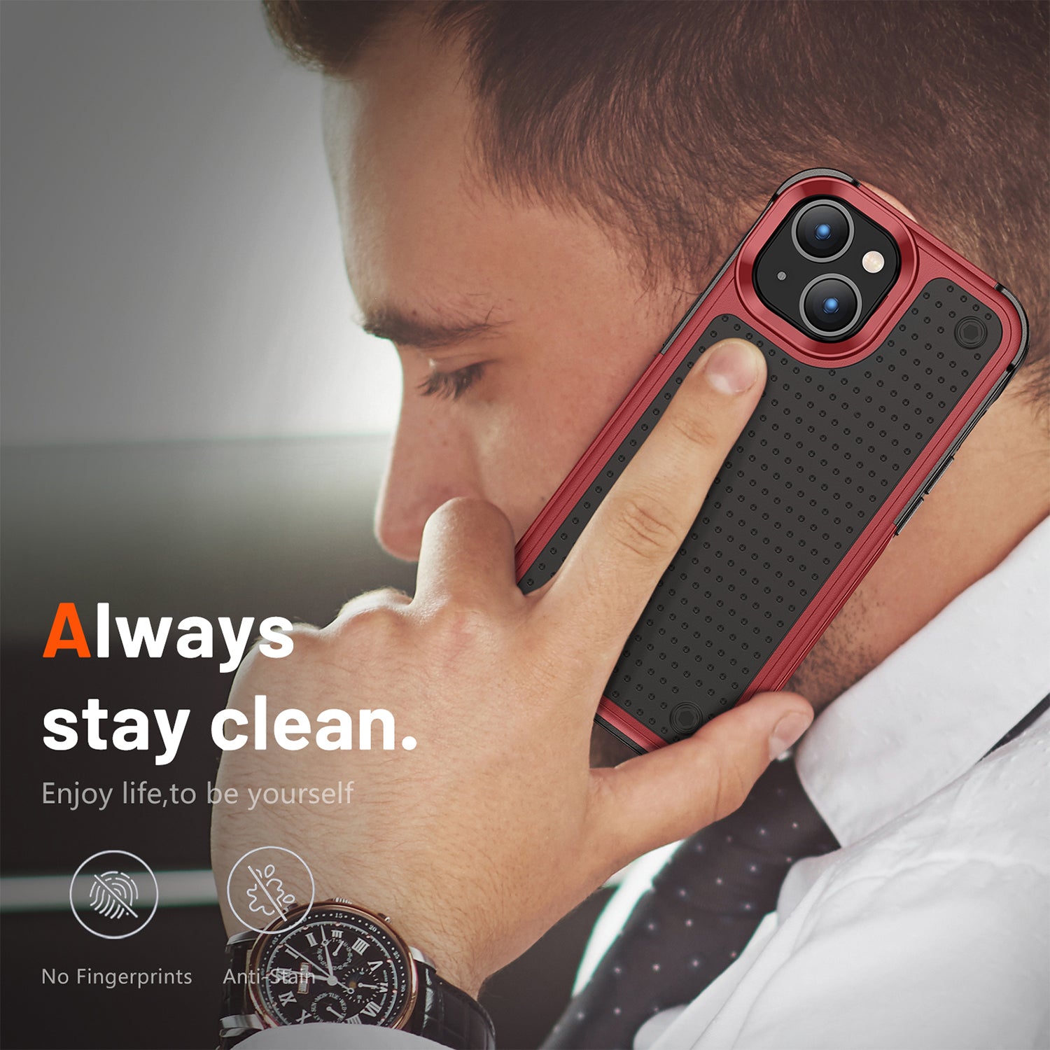 iPhone 14/13 Durable Defener Shockproof Hard PC TPU Luxury Case