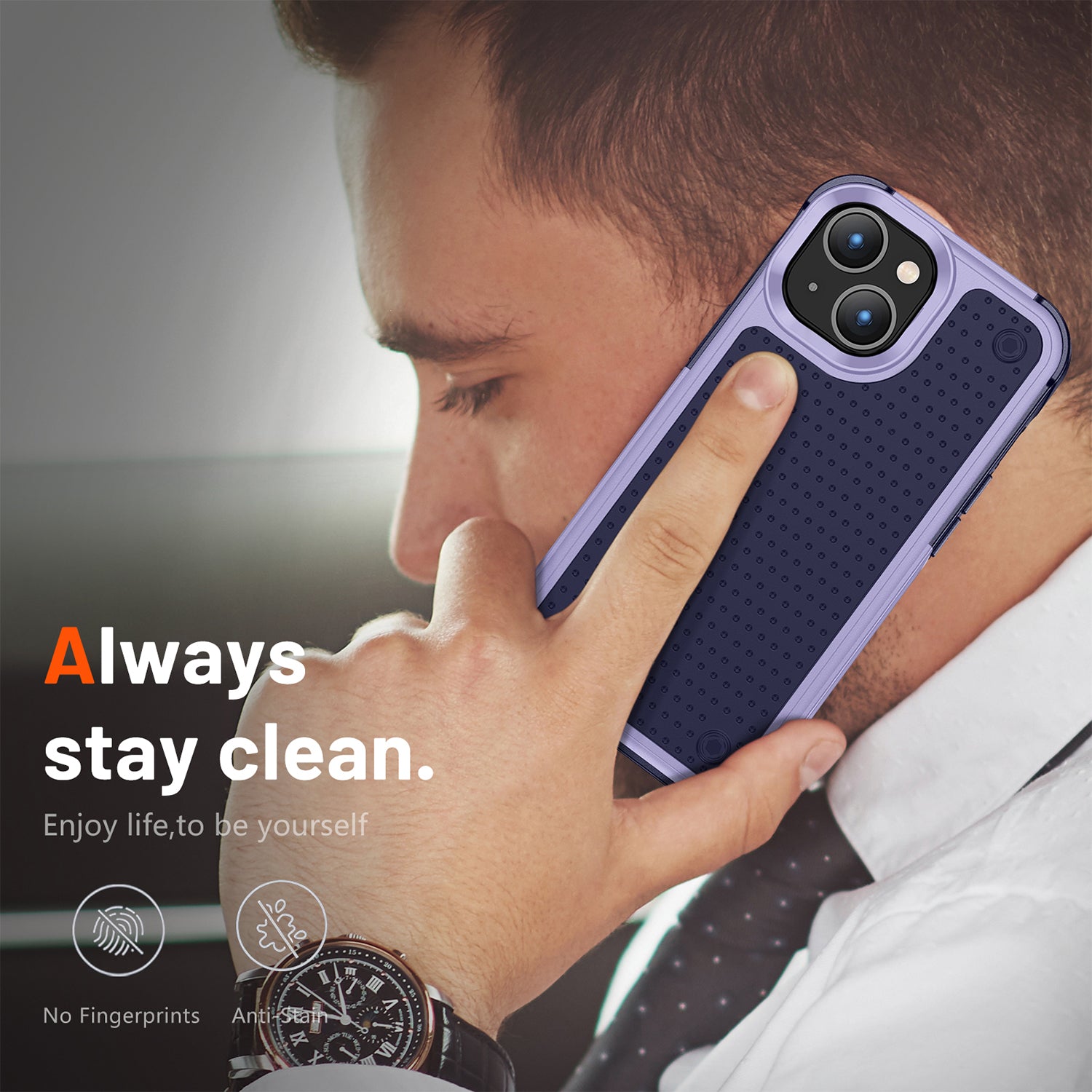 iPhone 14/13 Durable Defener Shockproof Hard PC TPU Luxury Case