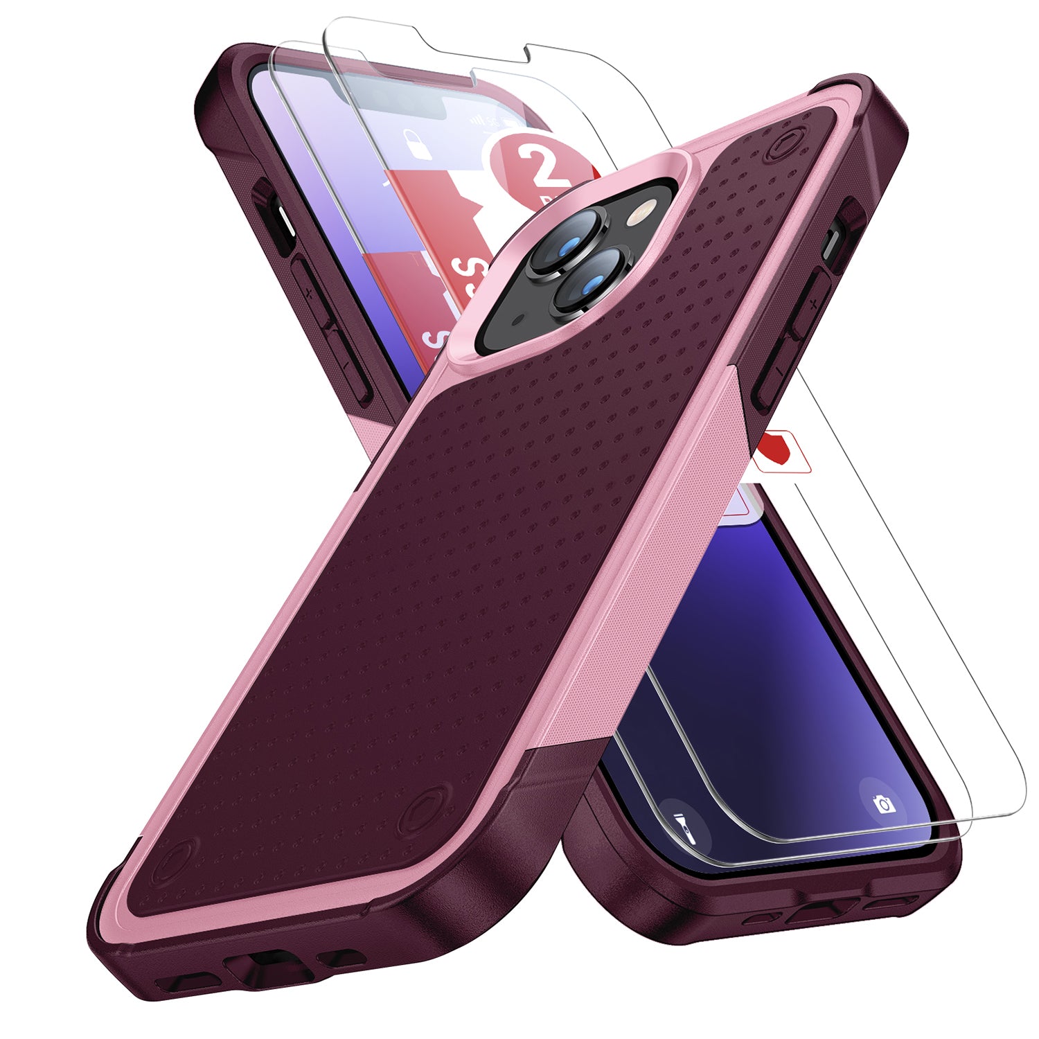 iPhone 14/13 Durable Defener Shockproof Hard PC TPU Luxury Case