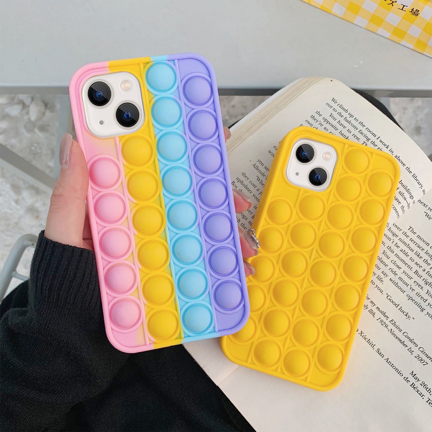 iPhone 13 (6.1") Press bubble sense mobile phone case