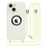 iPhone 13 Soft silicone case fine hole logo hollowed out with adjustable hanging rope