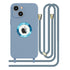 iPhone 13 Soft silicone case fine hole logo hollowed out with adjustable hanging rope