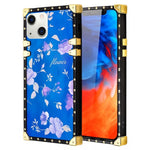 iPhone 13 TPU Blue Light Effect Luxury Small Rose Fashion Case