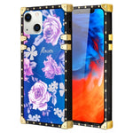 iPhone 13 TPU Blue Light Effect Luxury Small Rose Fashion Case