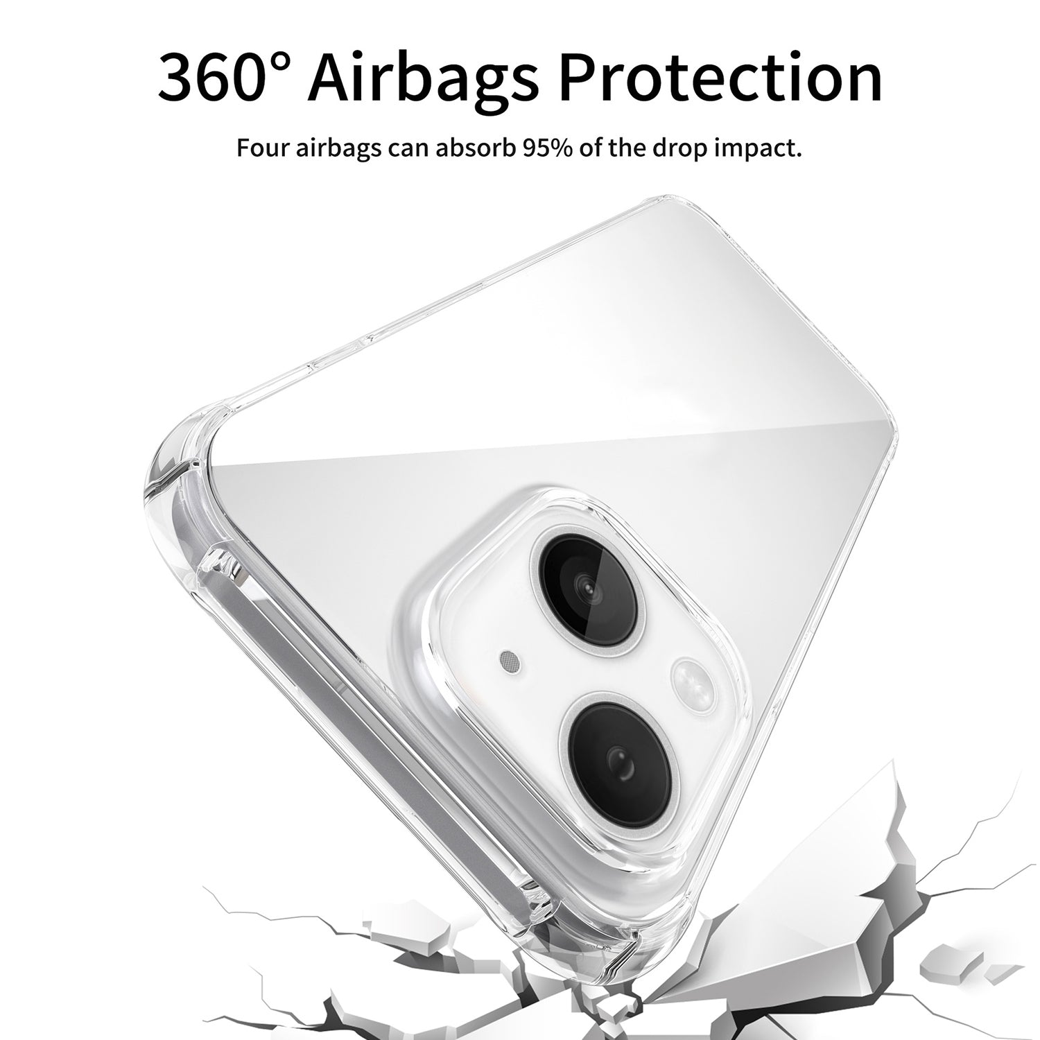 iPhone 13 mini Transparent Clear Soft TPU Cover Case