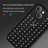iPhone 14/13 Glowing and Cool Anti Drop Glass Shell Case-Black