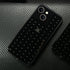 iPhone 14/13 Glowing and Cool Anti Drop Glass Shell Case-Black