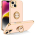 iPhone 13 Fashion Ring Magnetic GPS car mount Phone Holder Case
