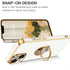 iPhone 13 Fashion Ring Magnetic GPS car mount Phone Holder Case