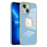 iPhone 13 Electroplated logo hollow out color case