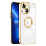 iPhone 13 Electroplated logo hollow out color case