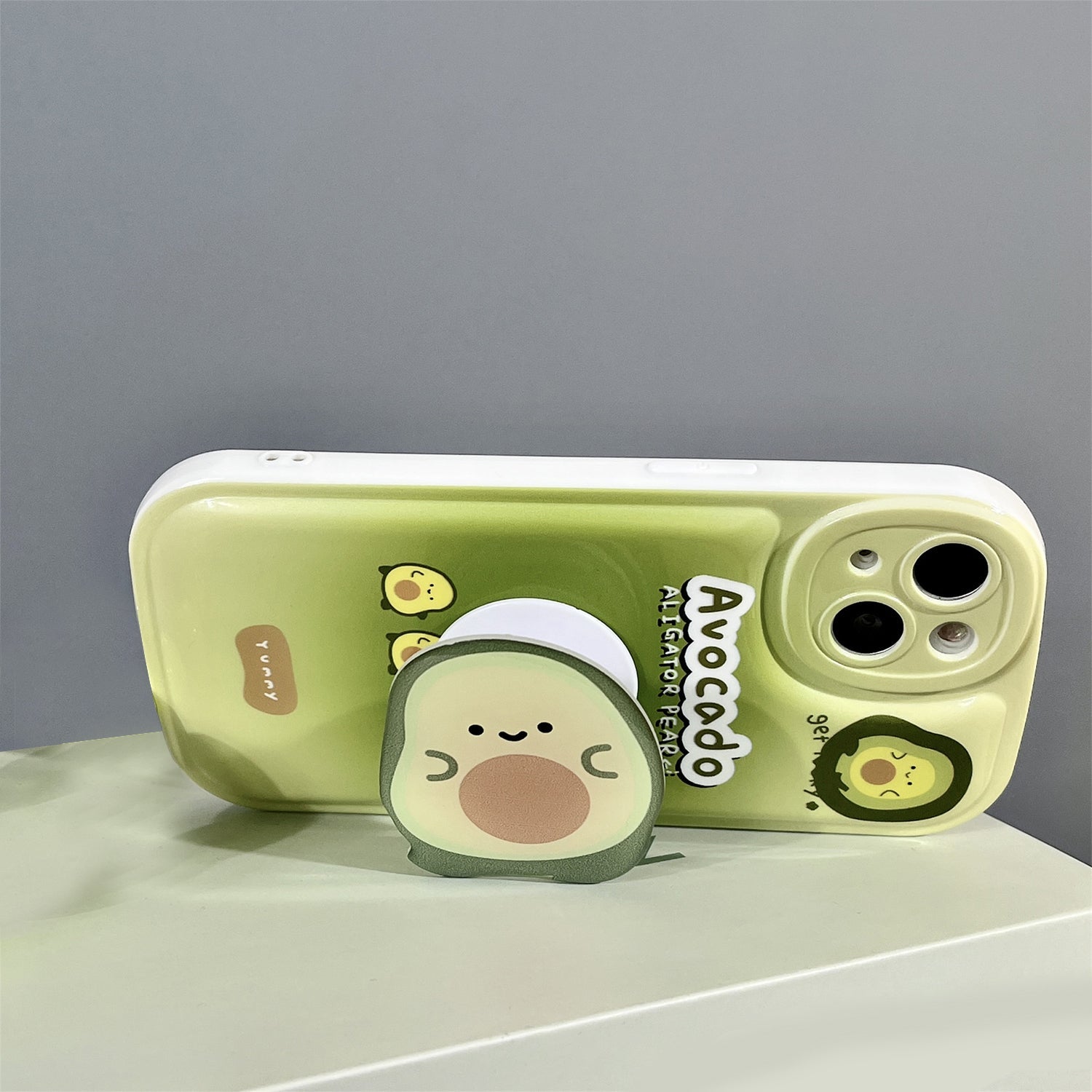 iPhone 14/13 Creative Cartoon Bracket Case