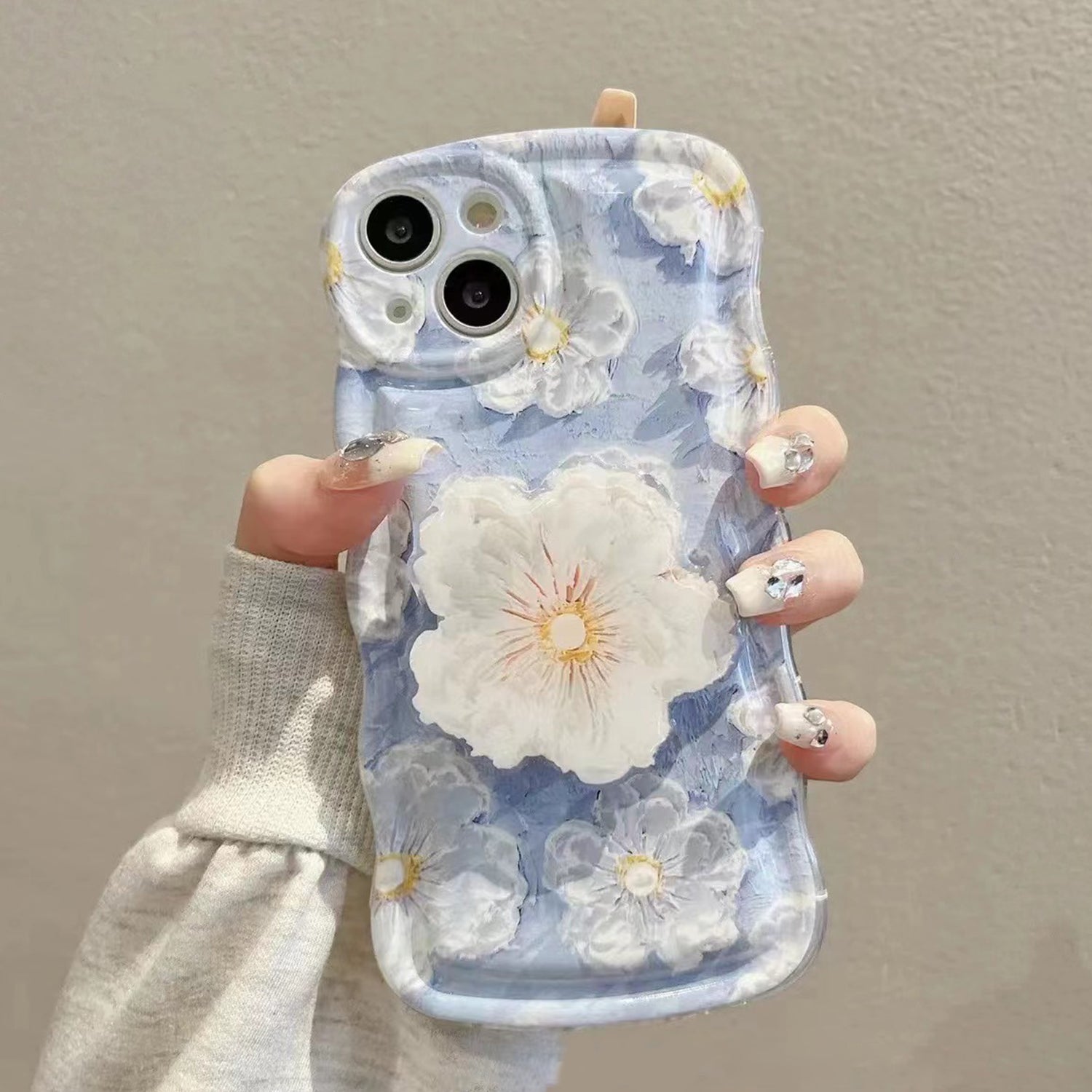 iPhone 14/13 Creative Cartoon Bracket Case