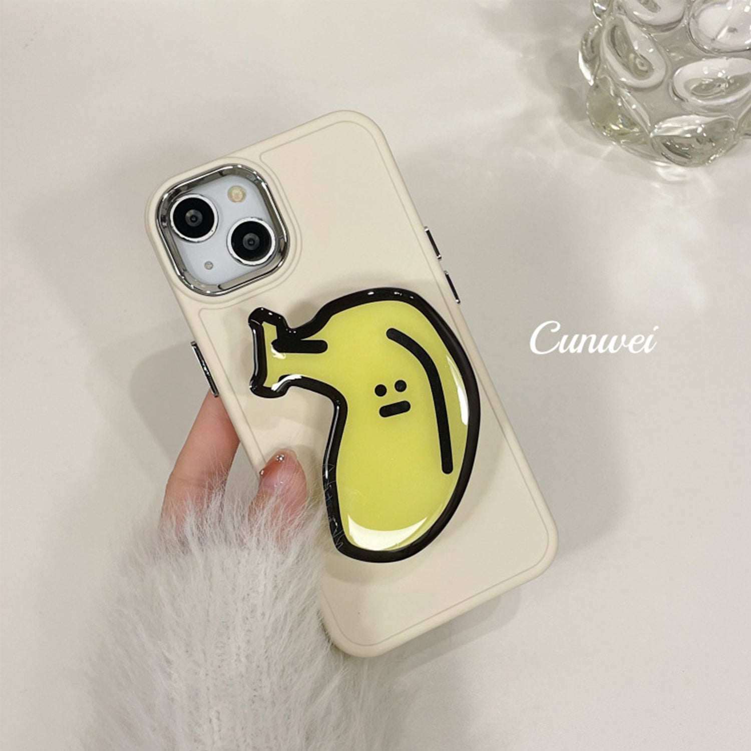 iPhone 14/13 Creative Cartoon Bracket Case