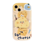 iPhone 14/13 Creative Cartoon Bracket Case