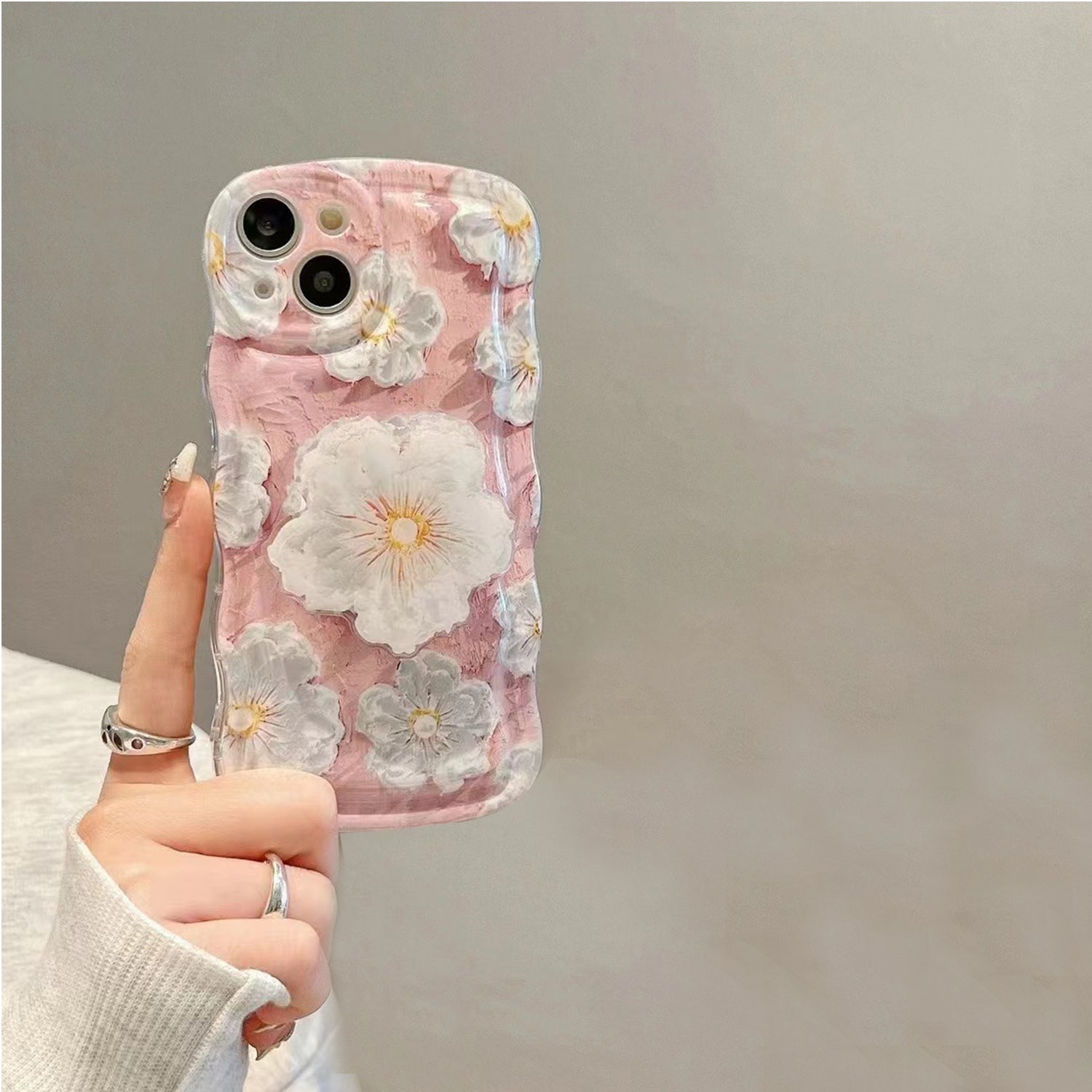iPhone 14/13 Creative Cartoon Bracket Case