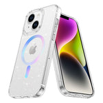 iPhone 13/14 Clear Electroplating laser Magnetic Attraction Case