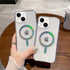 iPhone 13/14 Clear Electroplating laser Magnetic Attraction Case