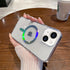 iPhone 13 Mini Clear Electroplating laser Magnetic Attraction Case