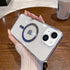 iPhone 13 Mini Clear Electroplating laser Magnetic Attraction Case