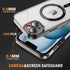 iPhone 13/14 Shockproof Transparent Magnetic Attraction Protective Phone Case