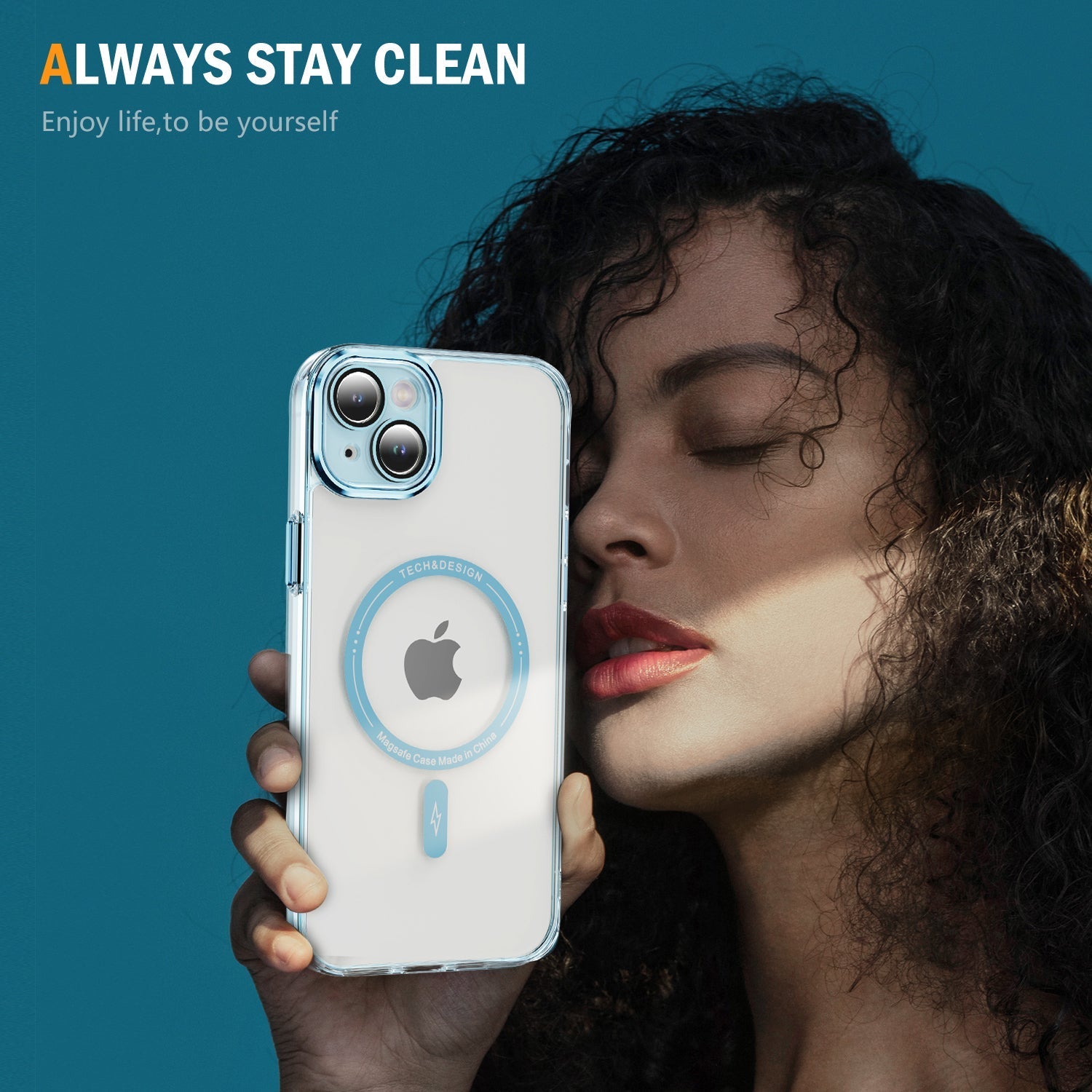 iPhone 13 Mini Shockproof Transparent Magnetic Attraction Protective Phone Case