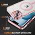 iPhone 13/14 Shockproof Transparent Magnetic Attraction Protective Phone Case