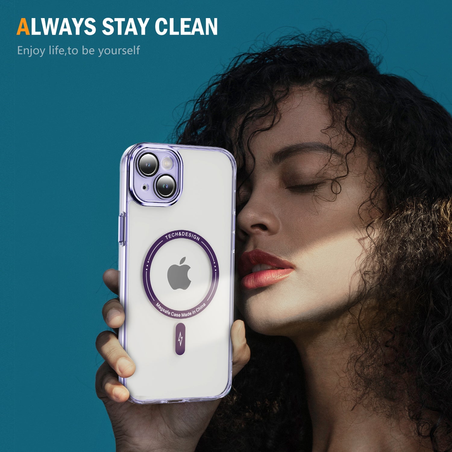 iPhone 13 Mini Shockproof Transparent Magnetic Attraction Protective Phone Case