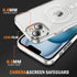 iPhone 13/14 Shockproof Transparent Magnetic Attraction Protective Phone Case