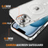 iPhone 13 Mini Shockproof Transparent Magnetic Attraction Protective Phone Case