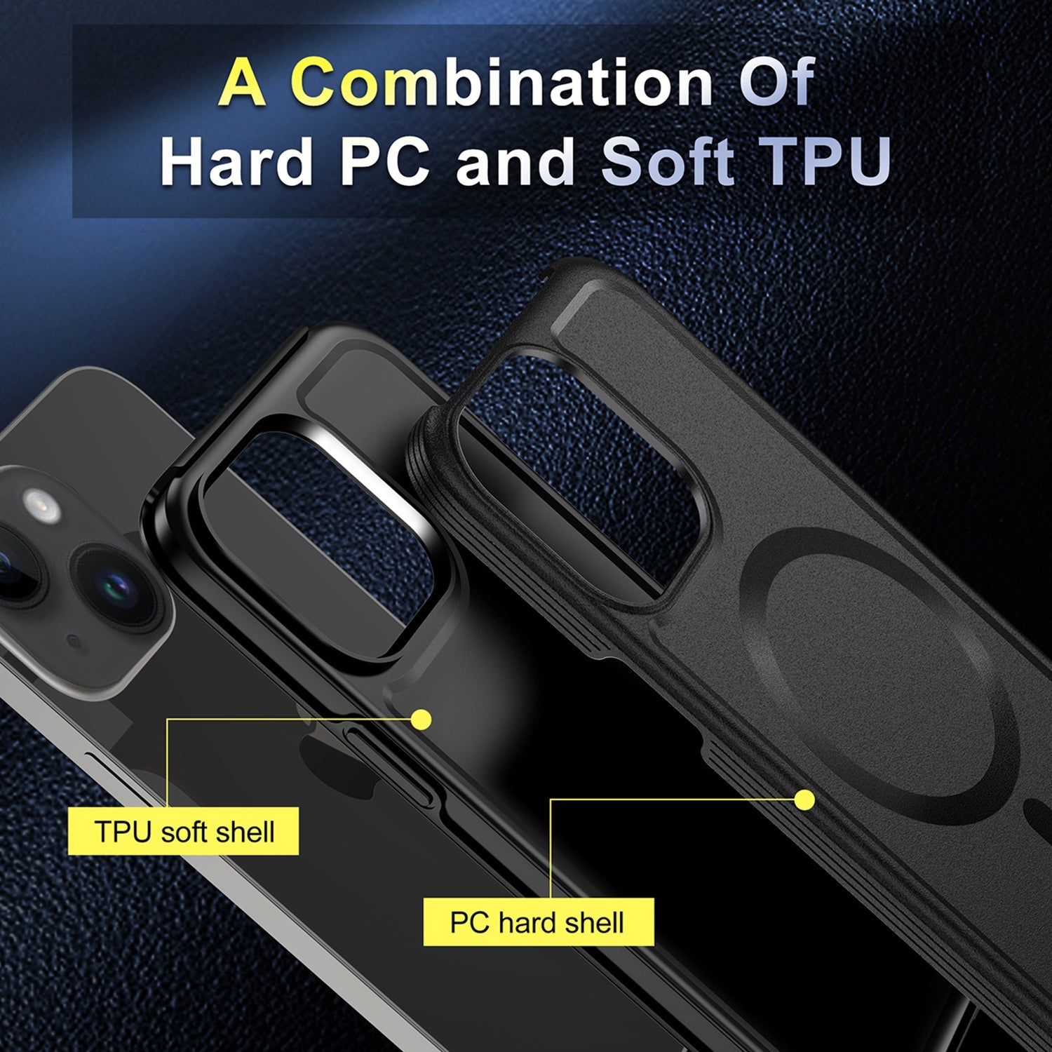 iPhone 13/14 Magnetic Attraction Heavy Duty Military Bumper Case