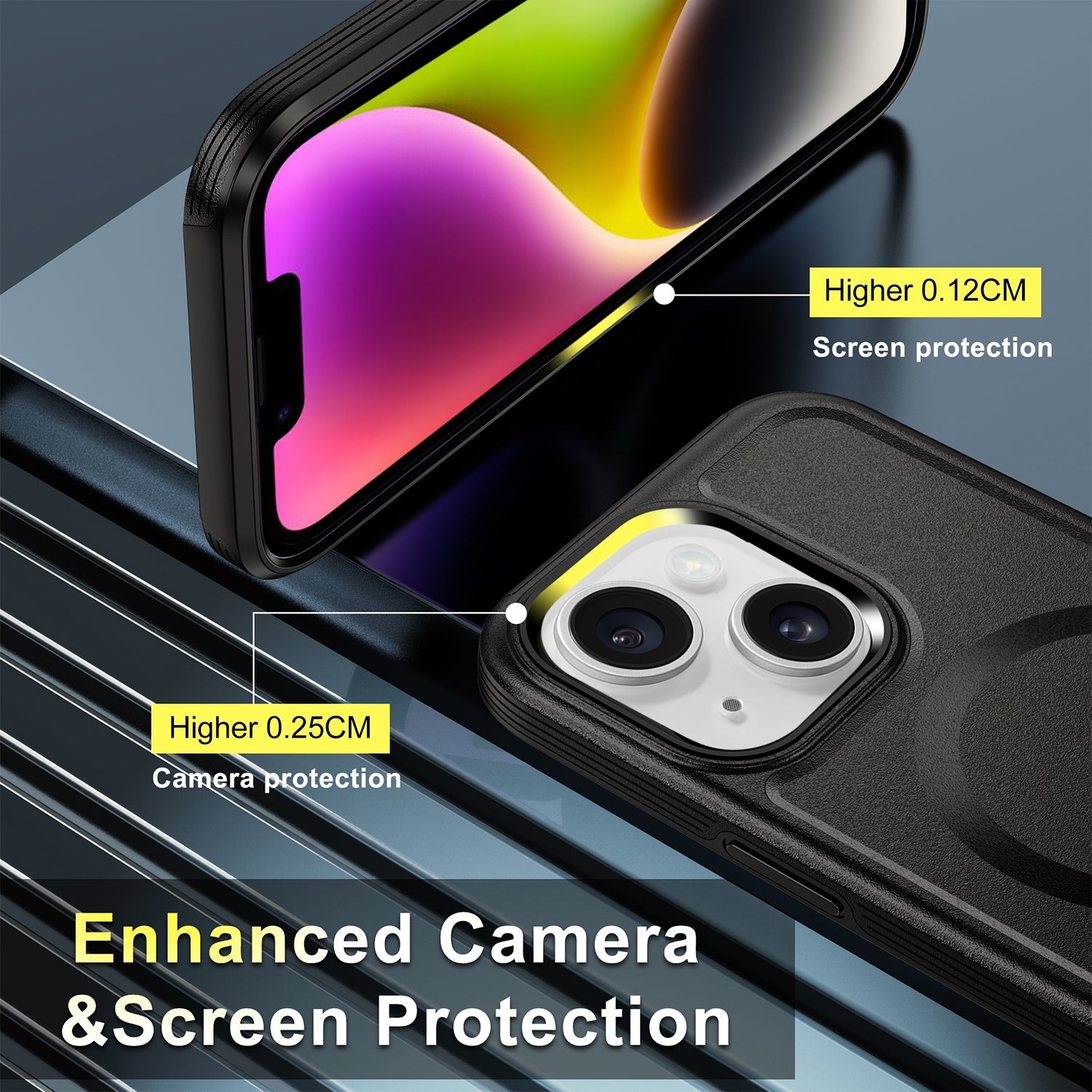 iPhone 13 Mini Magnetic Attraction Heavy Duty Military Bumper Case