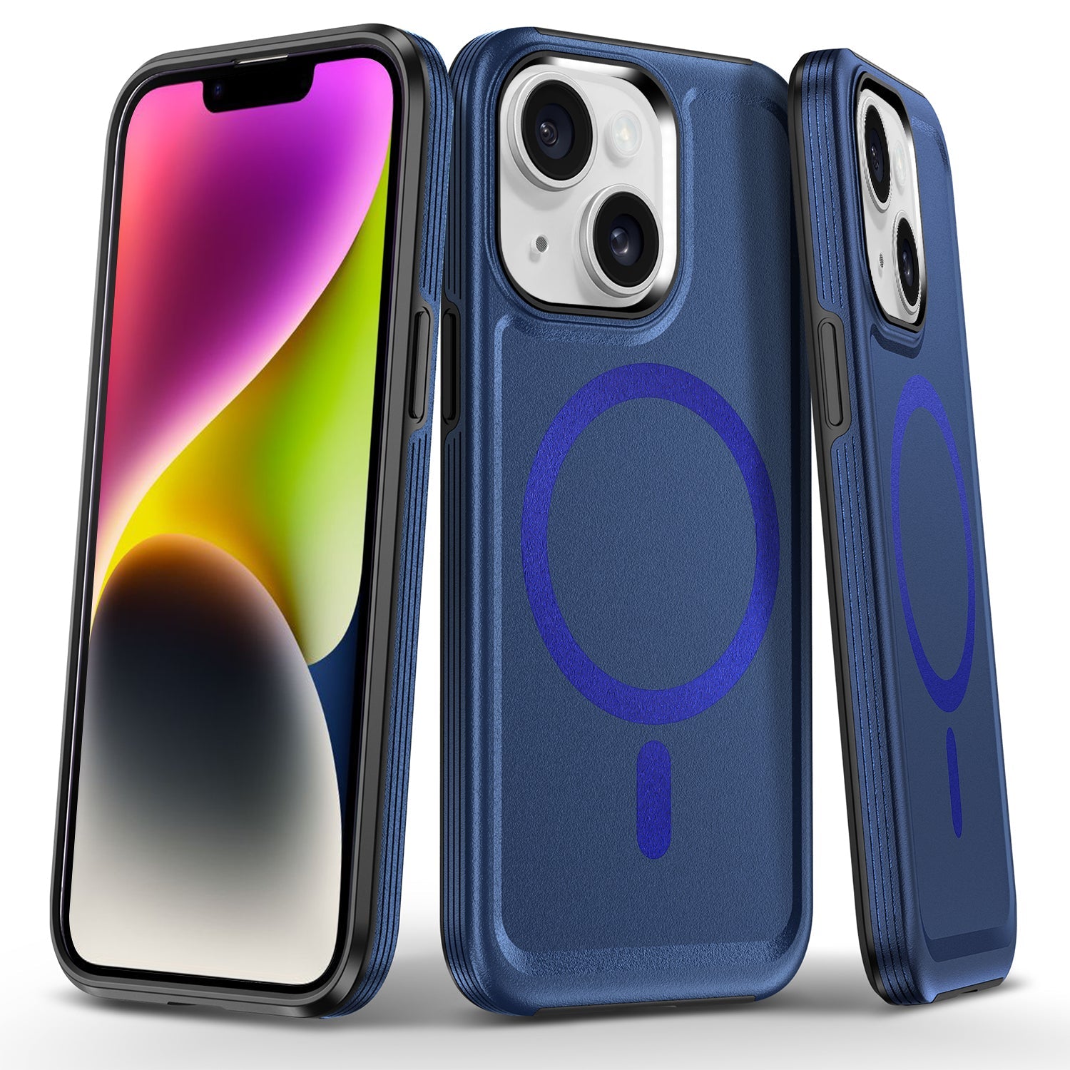 iPhone 13/14 Magnetic Attraction Heavy Duty Military Bumper Case
