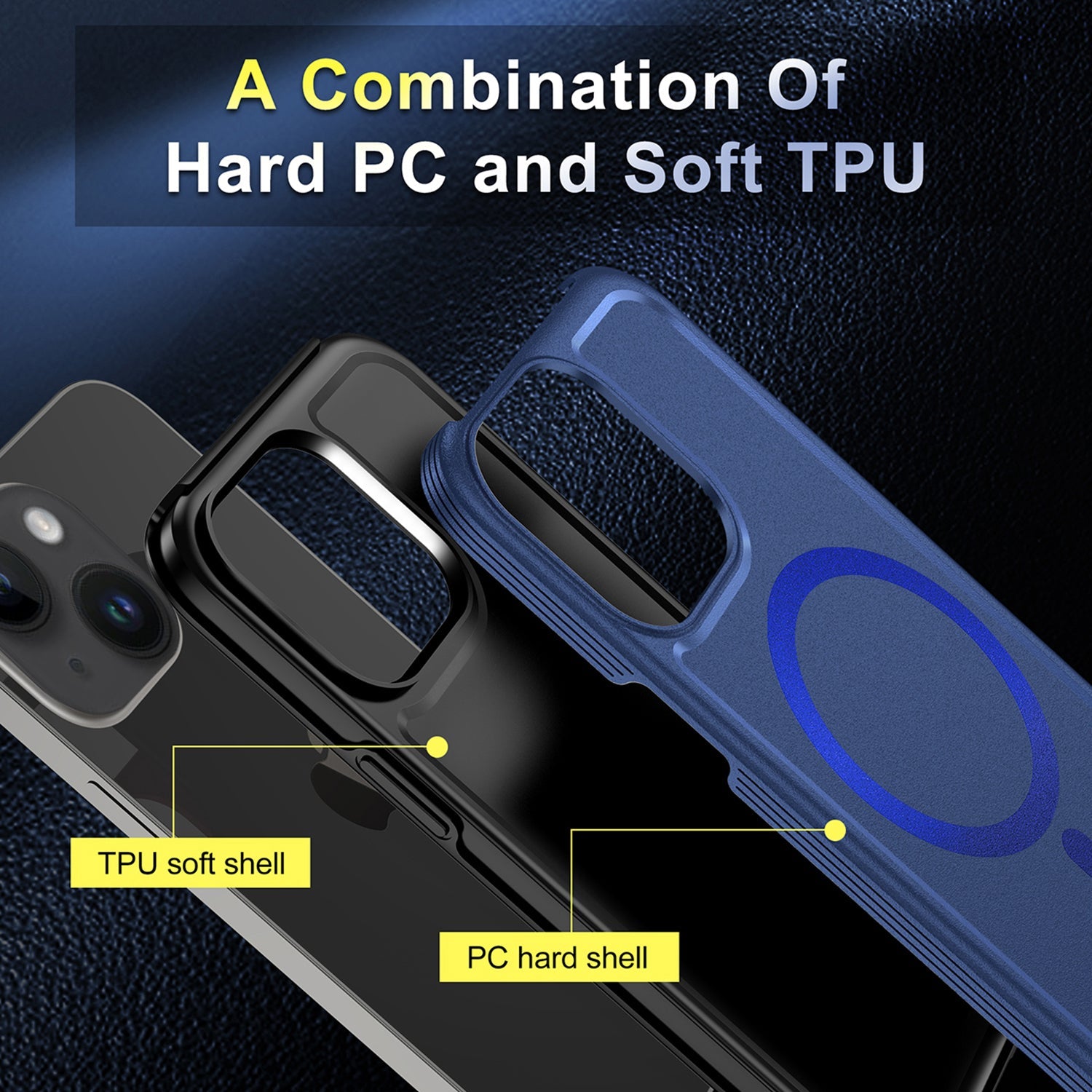 iPhone 13/14 Magnetic Attraction Heavy Duty Military Bumper Case